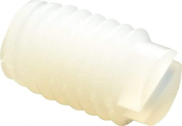 Made in USA - #10-32 UNF, 1/4" Length of Thread, Soft Tip Point Set Screw - Nylon - Industrial Tool & Supply