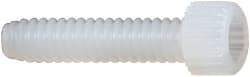 Made in USA - #4-40 UNC Hex Socket Drive, Socket Cap Screw - Grade 6/6 Nylon, Uncoated, Fully Threaded, 1/2" Length Under Head - Industrial Tool & Supply