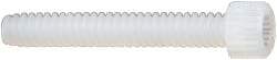 Made in USA - #4-40 UNC Hex Socket Drive, Socket Cap Screw - Grade 6/6 Nylon, Uncoated, Fully Threaded, 3/4" Length Under Head - Industrial Tool & Supply
