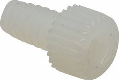 Made in USA - #6-32 UNC Hex Socket Drive, Socket Cap Screw - Grade 6/6 Nylon, Uncoated, Fully Threaded, 1/4" Length Under Head - Industrial Tool & Supply