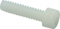 Made in USA - #10-24 UNC Hex Socket Drive, Socket Cap Screw - Grade 6/6 Nylon, Uncoated, Fully Threaded, 3/4" Length Under Head - Industrial Tool & Supply