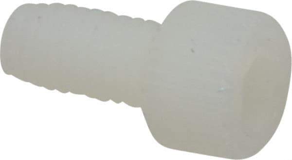 Made in USA - #10-32 UNF Hex Socket Drive, Socket Cap Screw - Grade 6/6 Nylon, Uncoated, Fully Threaded, 3/8" Length Under Head - Industrial Tool & Supply