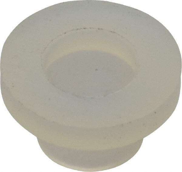 Made in USA - #8-32 UNC, 3/8" Length Under Head Slotted Drive Machine Screw - Fillister Head, Grade 6/6 Nylon, Uncoated, Without Washer - Industrial Tool & Supply