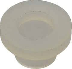 Made in USA - #8-32 UNC, 3/8" Length Under Head Slotted Drive Machine Screw - Fillister Head, Grade 6/6 Nylon, Uncoated, Without Washer - Industrial Tool & Supply