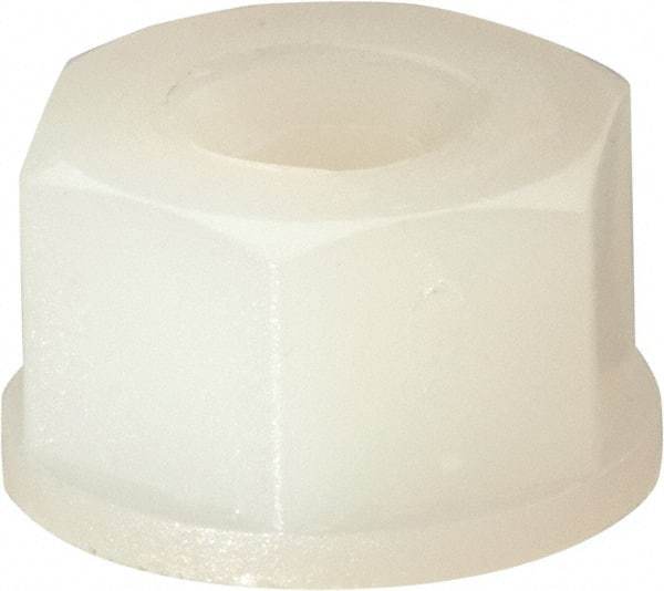 Made in USA - #6-32 UNC Hex Lock Nut with Nylon Insert - 5.08mm High - Industrial Tool & Supply