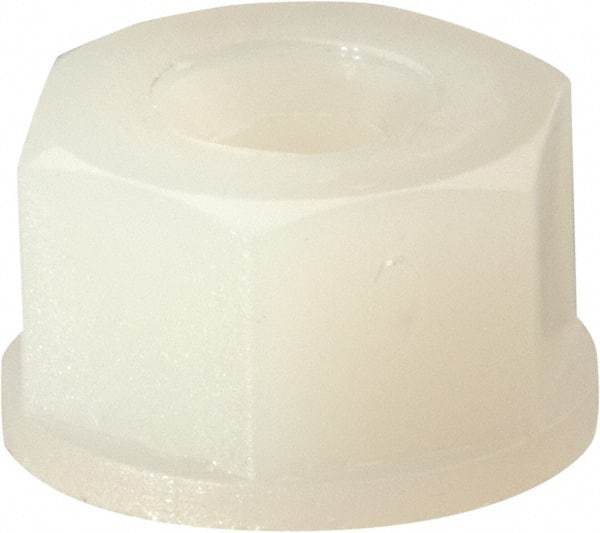 Made in USA - #8-32 UNC Hex Lock Nut with Nylon Insert - 5.84mm High - Industrial Tool & Supply