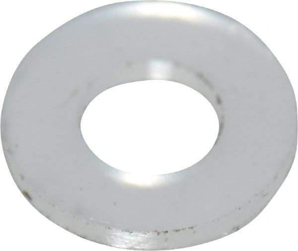 Made in USA - #2 Screw, Grade 6/6 Nylon Standard Flat Washer - 2.39mm ID x 4.78mm OD, 0.51mm Thick - Industrial Tool & Supply
