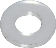 Made in USA - #2 Screw, Grade 6/6 Nylon Standard Flat Washer - 2.39mm ID x 4.78mm OD, 0.51mm Thick - Industrial Tool & Supply