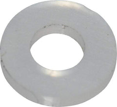 Made in USA - #3 Screw, Grade 6/6 Nylon Standard Flat Washer - 2.64mm ID x 5.59mm OD, 0.79mm Thick - Industrial Tool & Supply
