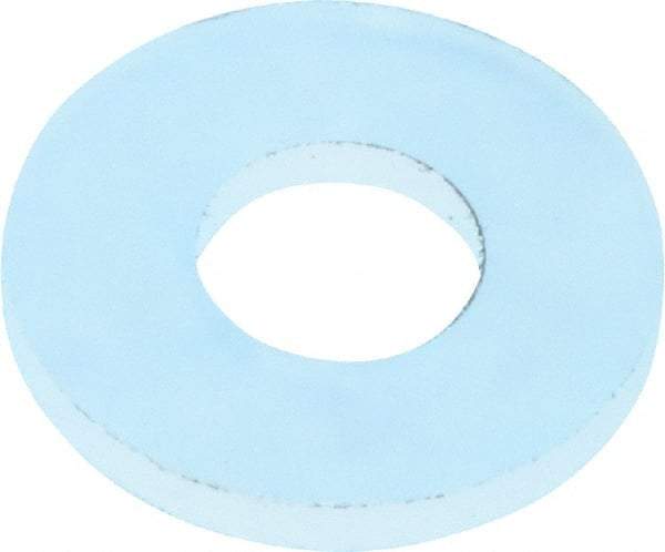 Made in USA - #4 Screw, Grade 6/6 Nylon Standard Flat Washer - 3.05mm ID x 7.11mm OD, 0.76mm Thick - Industrial Tool & Supply