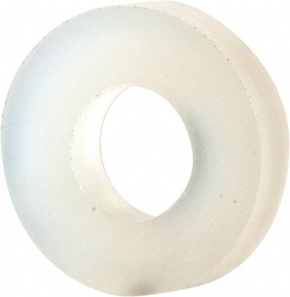 Made in USA - #5 Screw, Grade 6/6 Nylon Standard Flat Washer - 3.3mm ID x 7.24mm OD, 1.52mm Thick - Industrial Tool & Supply