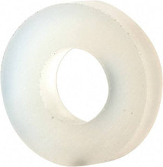 Made in USA - #5 Screw, Grade 6/6 Nylon Standard Flat Washer - 3.3mm ID x 7.24mm OD, 1.52mm Thick - Industrial Tool & Supply