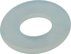 Made in USA - #6 Screw, Grade 6/6 Nylon Standard Flat Washer - 3.96mm ID x 8.13mm OD, 0.79mm Thick - Industrial Tool & Supply