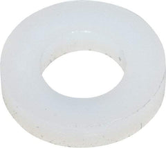 Made in USA - #6 Screw, Grade 6/6 Nylon Standard Flat Washer - 4.11mm ID x 7.92mm OD, 1.57mm Thick - Industrial Tool & Supply