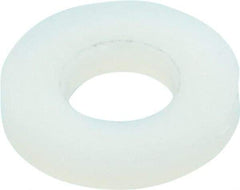 Made in USA - #8 Screw, Grade 6/6 Nylon Standard Flat Washer - 4.37mm ID x 9.53mm OD, 1.52mm Thick - Industrial Tool & Supply
