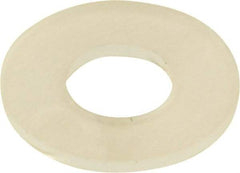 Made in USA - #10 Screw, Grade 6/6 Nylon Standard Flat Washer - 4.95mm ID x 11.1mm OD, 0.79mm Thick - Industrial Tool & Supply