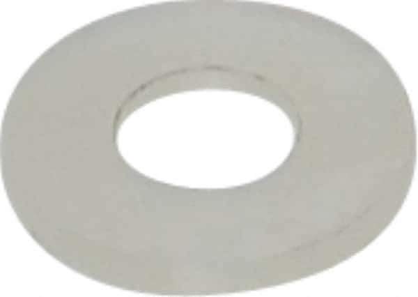 Made in USA - #10 Screw, Grade 6/6 Nylon Standard Flat Washer - 5.08mm ID x 11.43mm OD, 1.22mm Thick - Industrial Tool & Supply