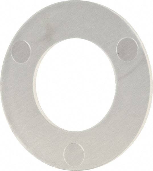 Made in USA - #12 Screw, Grade 6/6 Nylon Standard Flat Washer - 6.35mm ID x 11.81mm OD, 0.38mm Thick - Industrial Tool & Supply