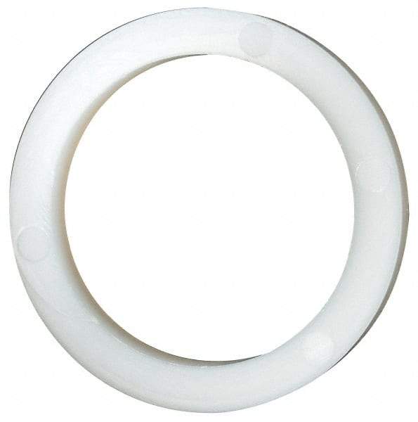 Made in USA - 13/16" Screw, Grade 6/6 Nylon Standard Flat Washer - 20.62mm ID x 26.85mm OD, 3.18mm Thick - Industrial Tool & Supply