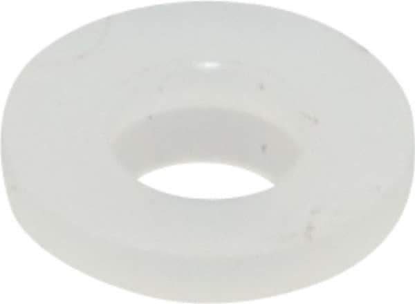 Made in USA - #6 Screw, 3/64" Shoulder Length, Nylon Shoulder Washer - Natural, 0.29" Flange Diam, 3/64" Flange Thickness, 0.14" ID, 0.17" OD - Industrial Tool & Supply
