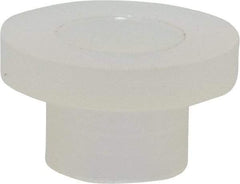 Made in USA - #8 Screw, 1/8" Shoulder Length, Nylon Shoulder Washer - Natural, 11/32" Flange Diam, 1/16" Flange Thickness, 0.173" ID, 0.205" OD - Industrial Tool & Supply