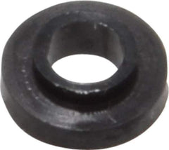 Made in USA - #4 Screw, 1/32" Shoulder Length, Nylon Shoulder Washer - Black, 0.235" Flange Diam, 3/64" Flange Thickness, 0.115" ID, 0.145" OD - Industrial Tool & Supply
