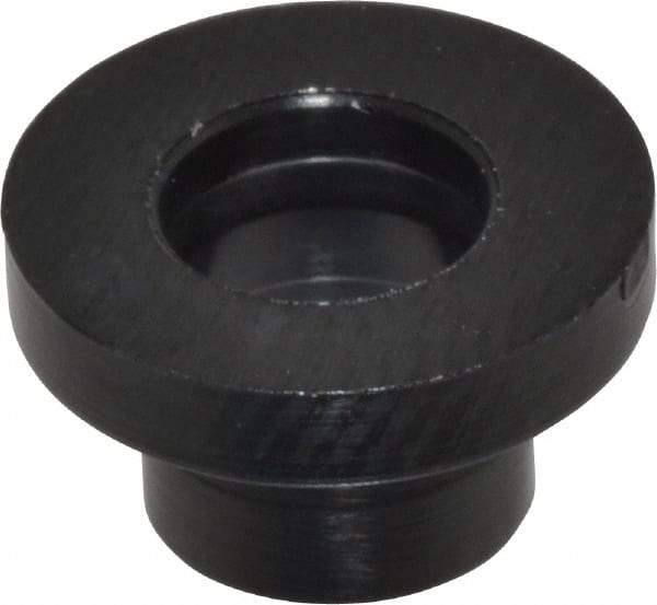 Made in USA - #8 Screw, 1/8" Shoulder Length, Nylon Shoulder Washer - Black, 11/32" Flange Diam, 1/16" Flange Thickness, 0.173" ID, 0.205" OD - Industrial Tool & Supply