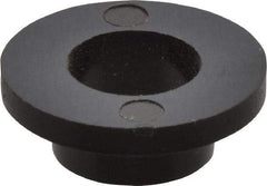 Made in USA - 1/4" Screw, 1/8" Shoulder Length, Nylon Shoulder Washer - Black, 0.513" Flange Diam, 1/16" Flange Thickness, 0.26" ID, 5/16" OD - Industrial Tool & Supply