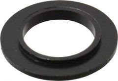 Made in USA - 3/8" Screw, 1/32" Shoulder Length, Nylon Shoulder Washer - Black, 0.622" Flange Diam, 3/64" Flange Thickness, 0.383" ID, 0.434" OD - Industrial Tool & Supply