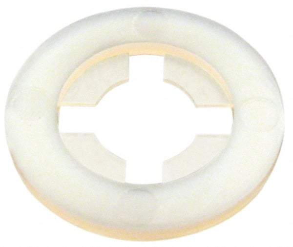 Made in USA - #2 Screw, 0.078" ID, Nylon Internal Tooth Lock Washer - 13/64" OD, Grade 6/6 - Industrial Tool & Supply