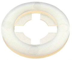 Made in USA - 1/4" Screw, 0.234" ID, Nylon Internal Tooth Lock Washer - 19/32" OD, Grade 6/6 - Industrial Tool & Supply