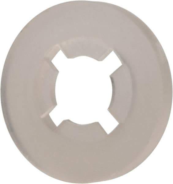 Made in USA - #4 Screw, 0.102" ID, Nylon Internal Tooth Lock Washer - 17/64" OD, Grade 6/6 - Industrial Tool & Supply