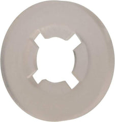 Made in USA - #4 Screw, 0.102" ID, Nylon Internal Tooth Lock Washer - 17/64" OD, Grade 6/6 - Industrial Tool & Supply