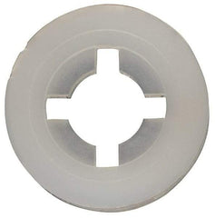 Made in USA - #6 Screw, 0.128" ID, Nylon Internal Tooth Lock Washer - 21/64" OD, Grade 6/6 - Industrial Tool & Supply