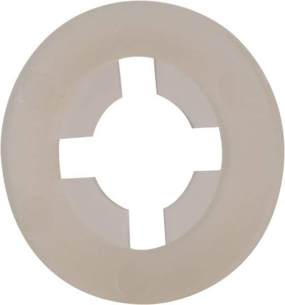 Made in USA - 5/16" Screw, 0.292" ID, Nylon Internal Tooth Lock Washer - 47/64" OD, Grade 6/6 - Industrial Tool & Supply