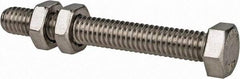De-Sta-Co - 5/16-18 Stainless Steel Hex Head Tip Clamp Spindle Assembly - 63.5mm Thread Length, 69.09mm OAL, 1/2" Tip Surface Diam, Use with Straight-Line Action Clamps - Industrial Tool & Supply