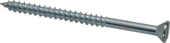 Value Collection - #12, 3" OAL, Slotted Drive, Flat Head Wood Screw - Zinc Plated Steel, Grade 2 - Industrial Tool & Supply