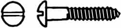 Value Collection - #6, 1" Length Under Head, Slotted Drive, Round Head Wood Screw - Industrial Tool & Supply