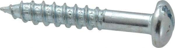 Value Collection - #14, 1-1/2" Length Under Head, Slotted Drive, Round Head Wood Screw - Zinc Plated Steel, Grade 2 - Industrial Tool & Supply