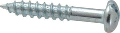 Value Collection - #14, 1-1/2" Length Under Head, Slotted Drive, Round Head Wood Screw - Zinc Plated Steel, Grade 2 - Industrial Tool & Supply