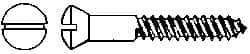 Value Collection - #10, 3/4" Length Under Head, Slotted Drive, Oval Head Wood Screw - Stainless Steel, Grade 18-8 - Industrial Tool & Supply