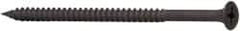 Value Collection - #10, 3-1/2" OAL, Phillips Drive Bugle Head, Steel Drywall Screws - Black Phosphate Finish, Grade 2 - Industrial Tool & Supply