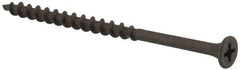 Value Collection - #8, 3" OAL, Phillips Drive Bugle Head, Steel Drywall Screws - Black Phosphate Finish, Grade 2 - Industrial Tool & Supply
