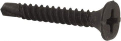Value Collection - #6, 1" OAL, Phillips Drive Bugle Head, Steel Drywall Screws - Black Phosphate Finish, Grade 2 - Industrial Tool & Supply