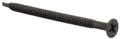 Value Collection - #8, 2-5/8" OAL, Phillips Drive Bugle Head, Steel Drywall Screws - Black Phosphate Finish, Grade 2 - Industrial Tool & Supply