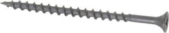 Value Collection - #7, 2-1/2" OAL, Phillips Drive Bugle Head Wood Screw - Black Phosphate Finish Steel, Grade 2 - Industrial Tool & Supply