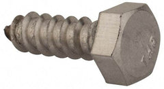 Value Collection - 5/16" Screw, 1" Length Under Head, Stainless Steel, Hex Head Lag Screw - Grade 18-8, Uncoated - Industrial Tool & Supply