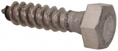 Value Collection - 5/16" Screw, 1-1/4" Length Under Head, Stainless Steel, Hex Head Lag Screw - Grade 18-8, Uncoated - Industrial Tool & Supply