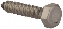 Value Collection - 5/16" Screw, 1-1/2" Length Under Head, Stainless Steel, Hex Head Lag Screw - Grade 18-8, Uncoated - Industrial Tool & Supply