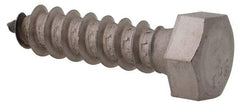 Value Collection - 3/8" Screw, 1-1/2" Length Under Head, Stainless Steel, Hex Head Lag Screw - Grade 18-8, Uncoated - Industrial Tool & Supply